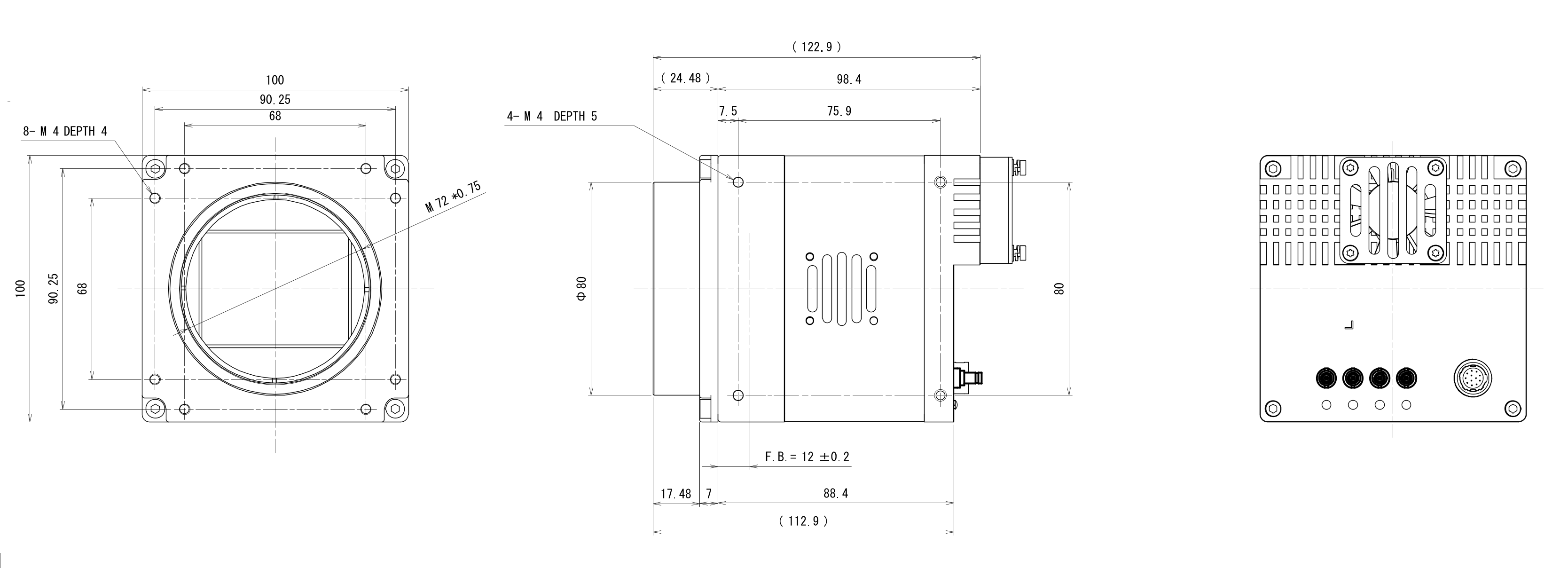 AX7Q10MX670E dimension drawing