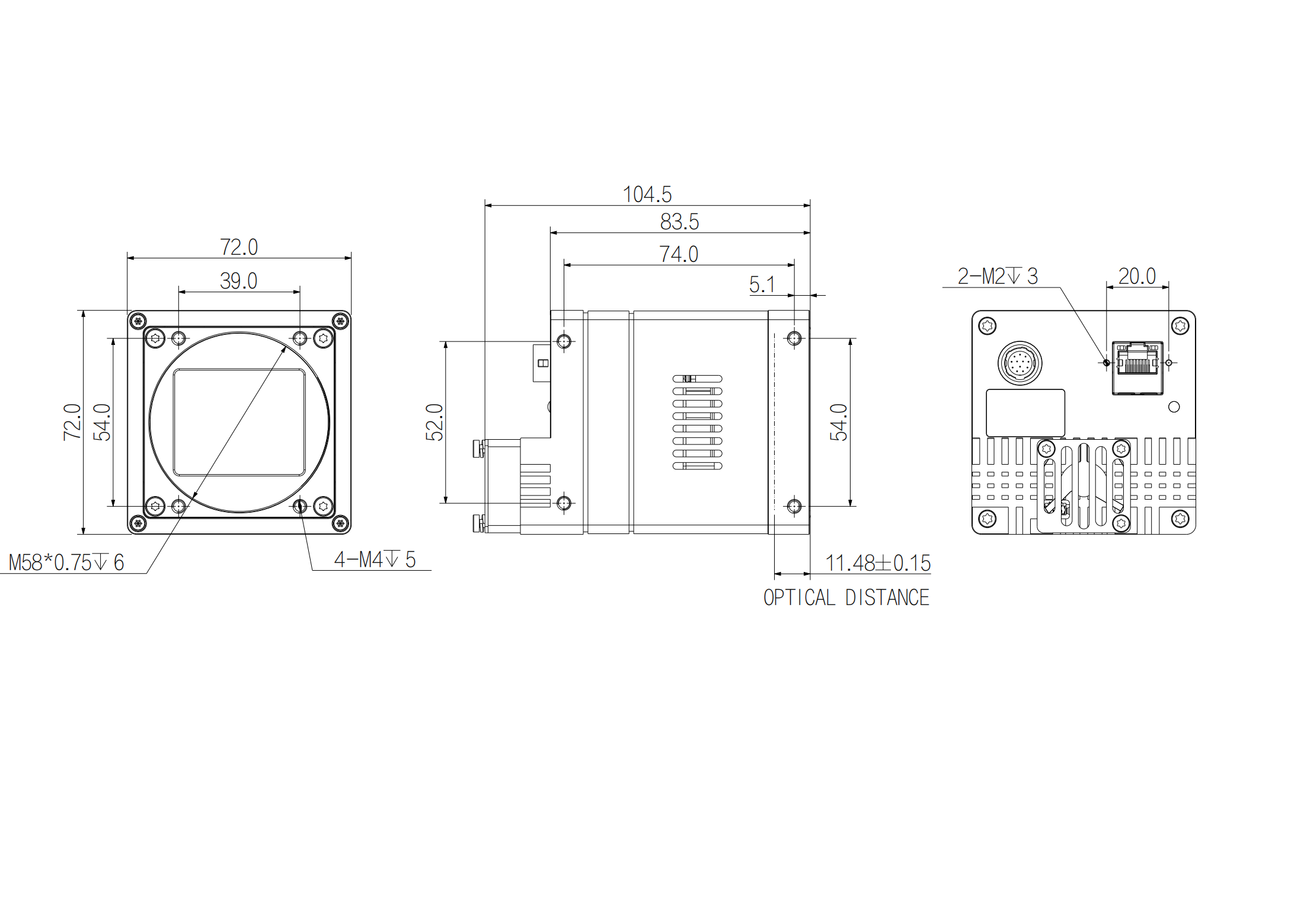 AX5K37MT250E dimension drawing