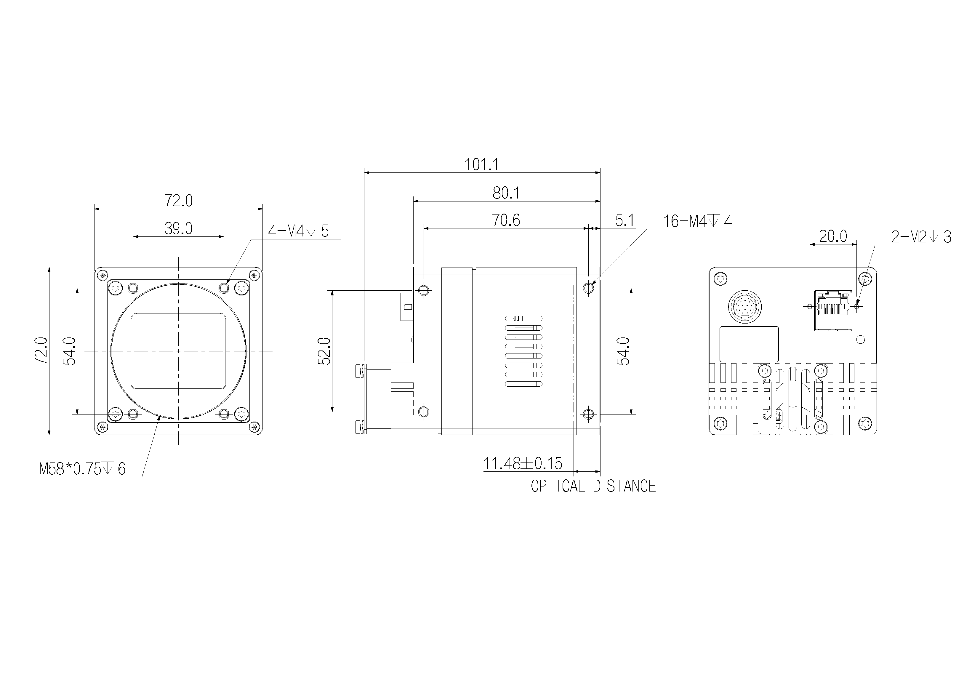 AX5F57MT250E dimension drawing