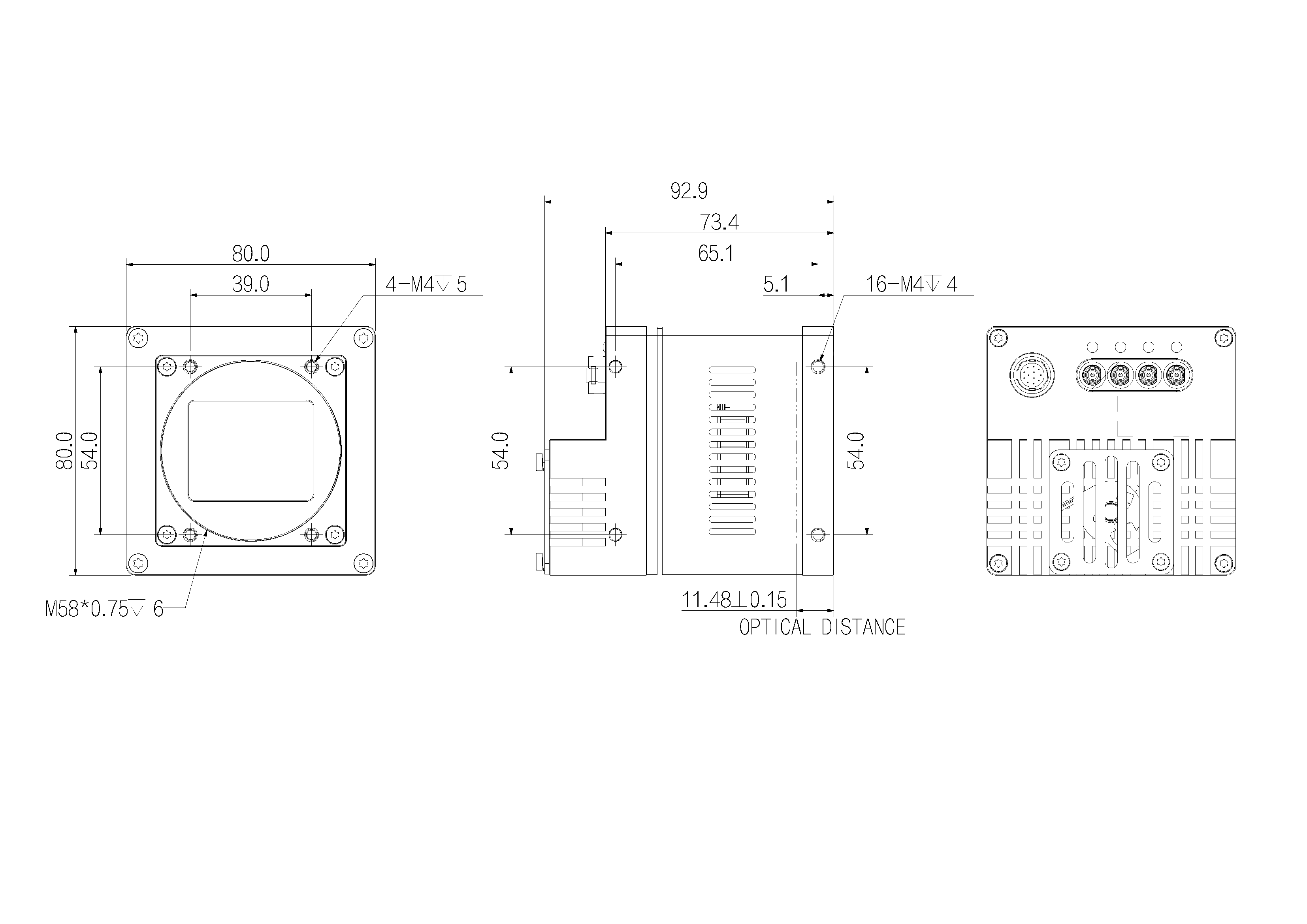 AX5F57CP050E dimension drawing
