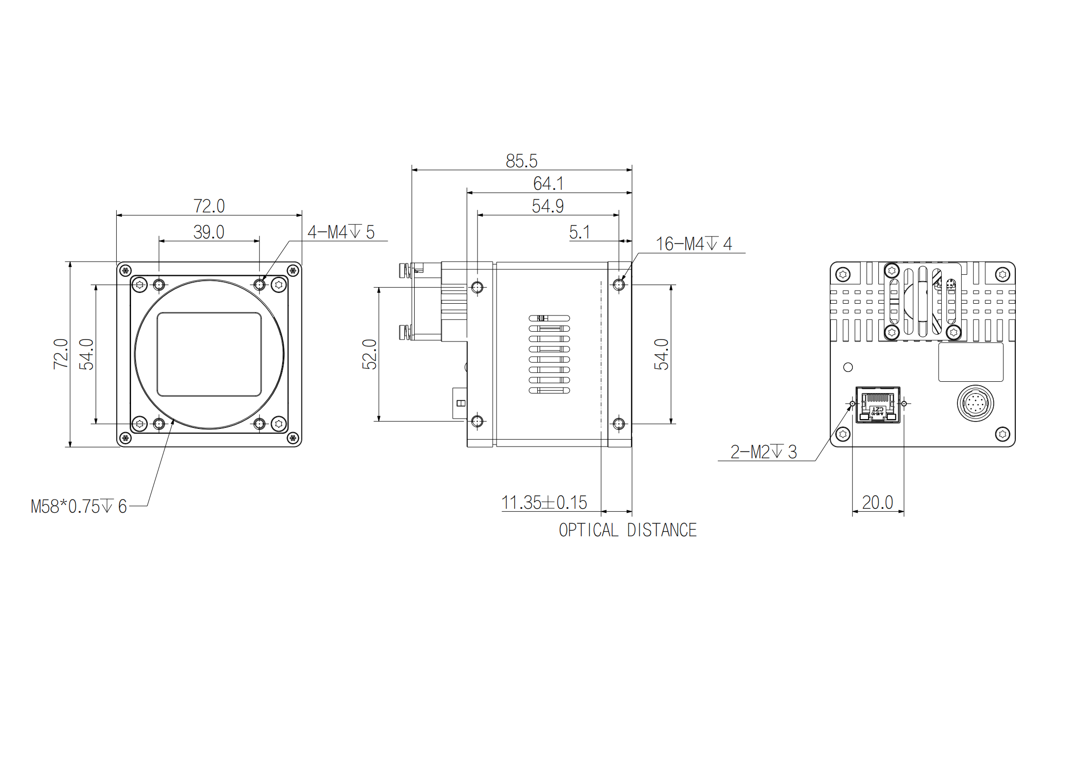 AX7C10CG250E dimension drawing