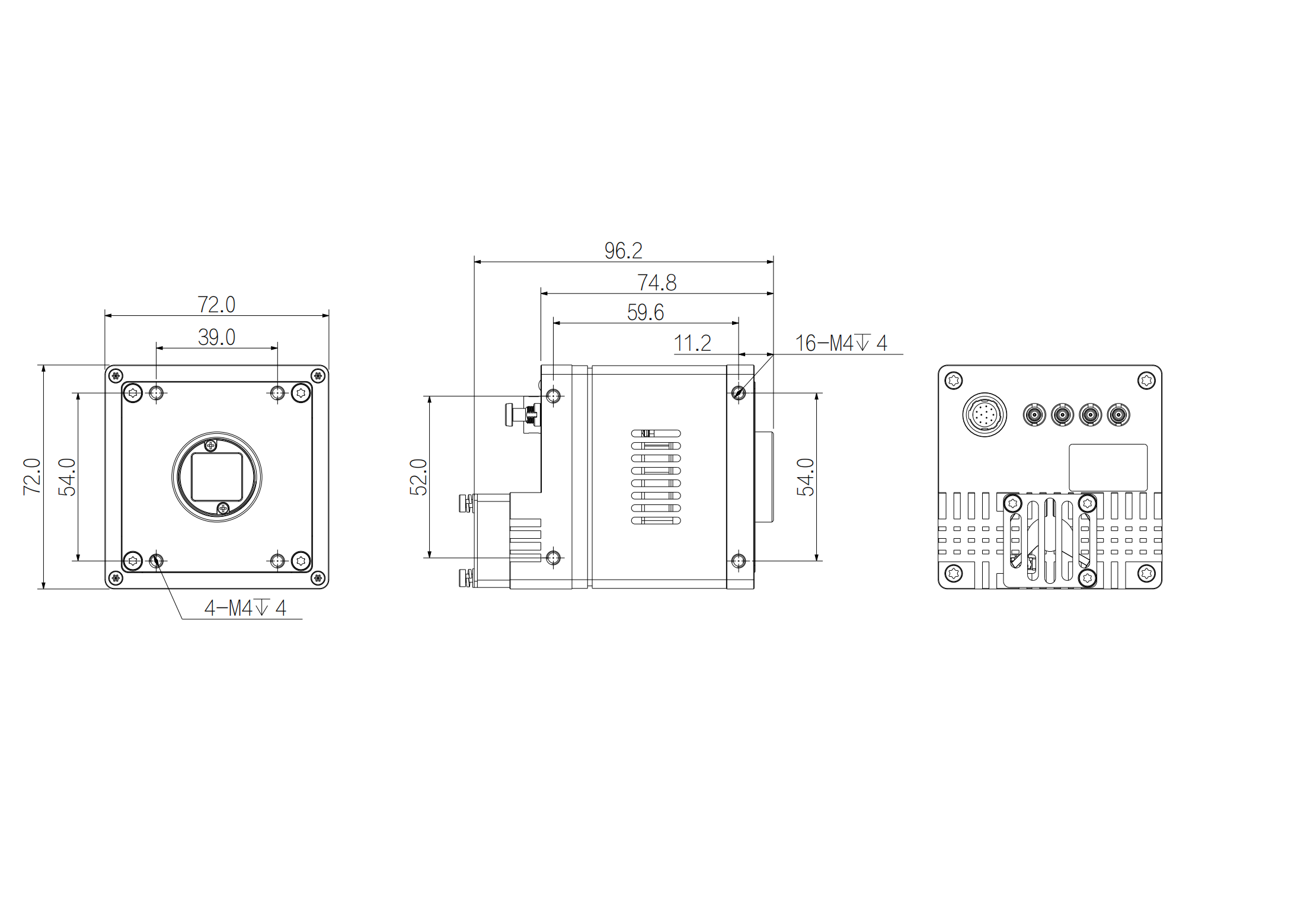 A9B57CX200E dimension drawing