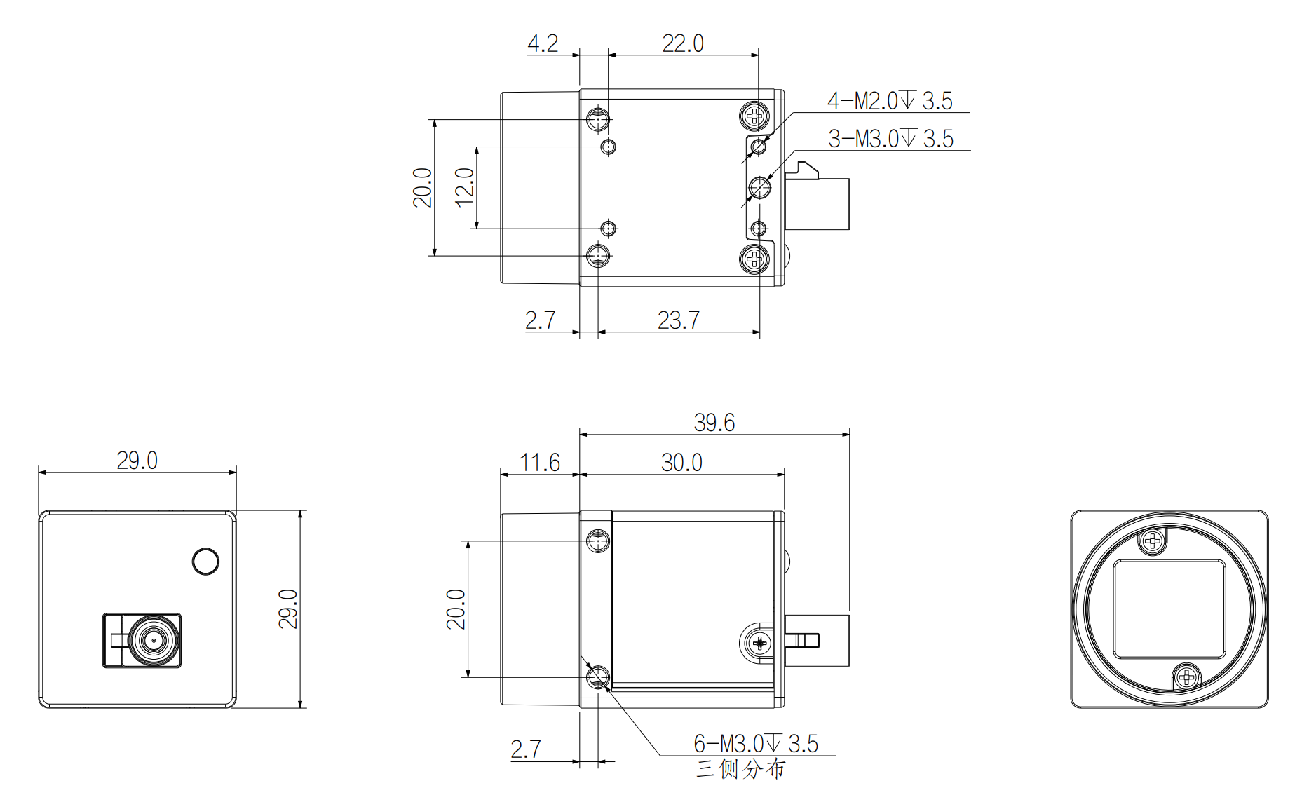 AE2000RCSE dimension drawing