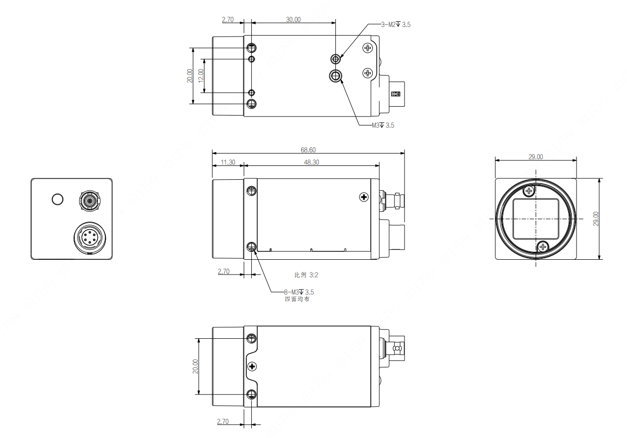 AH5B57MP000E dimension drawing