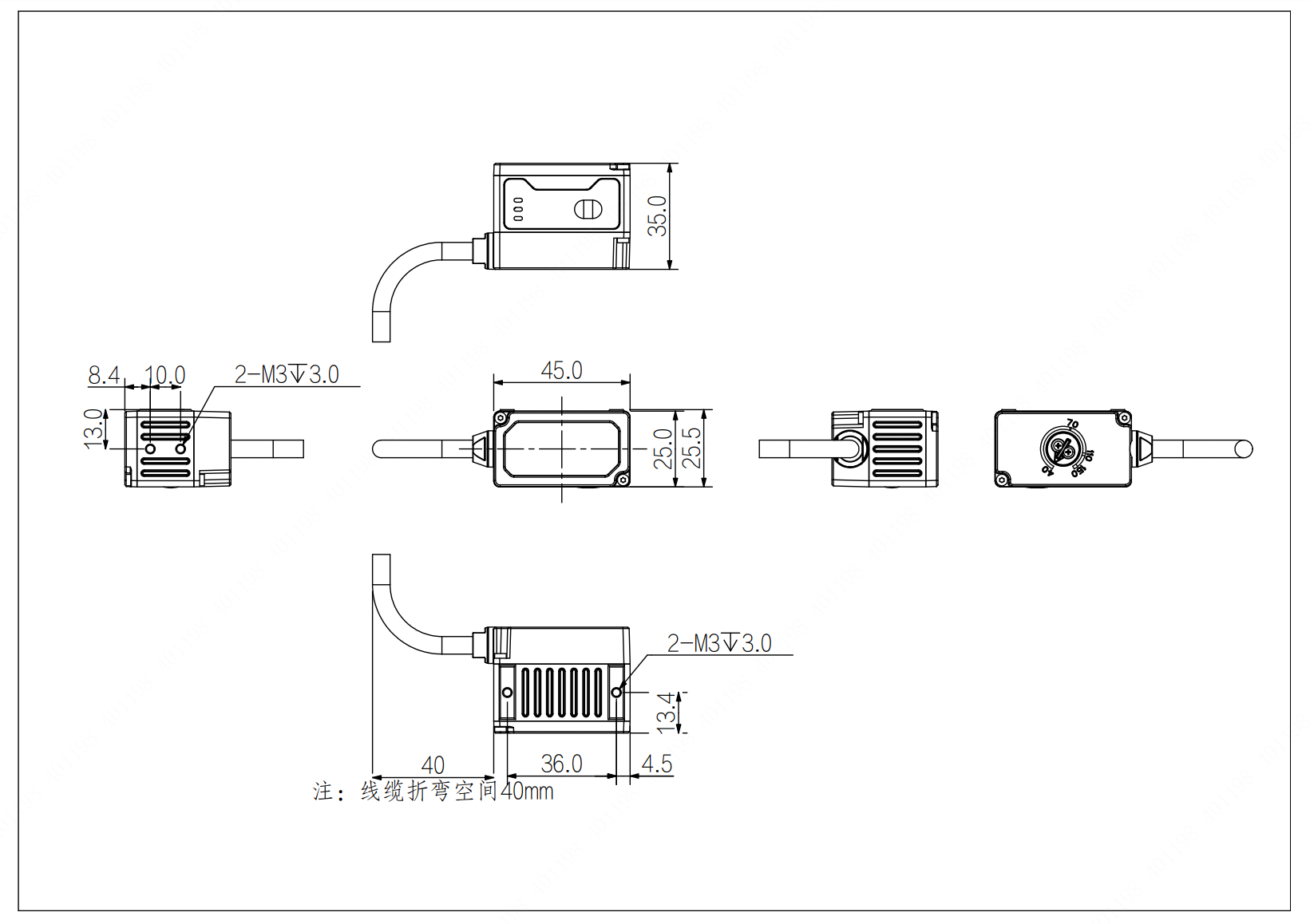 SS3016PMG-07H-RGF01E dimension drawing