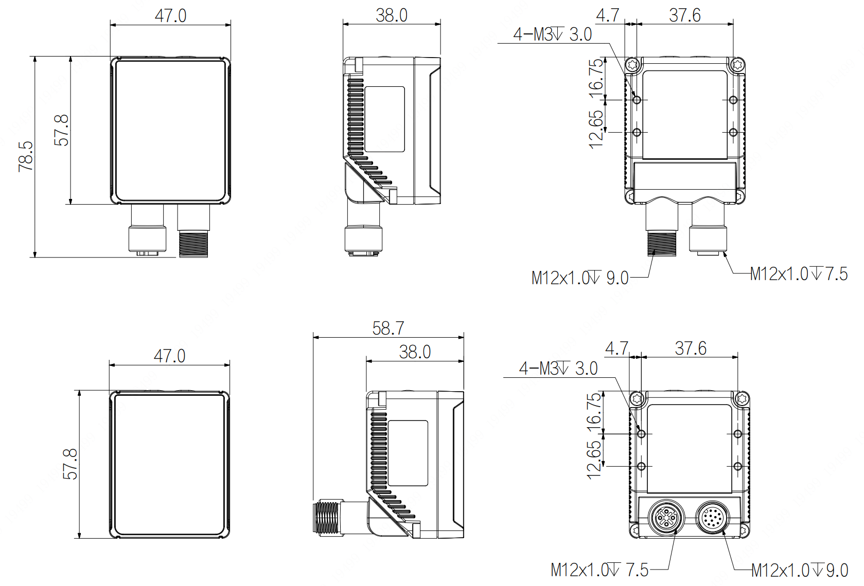 R4013MG-07M-RGG01E dimension drawing