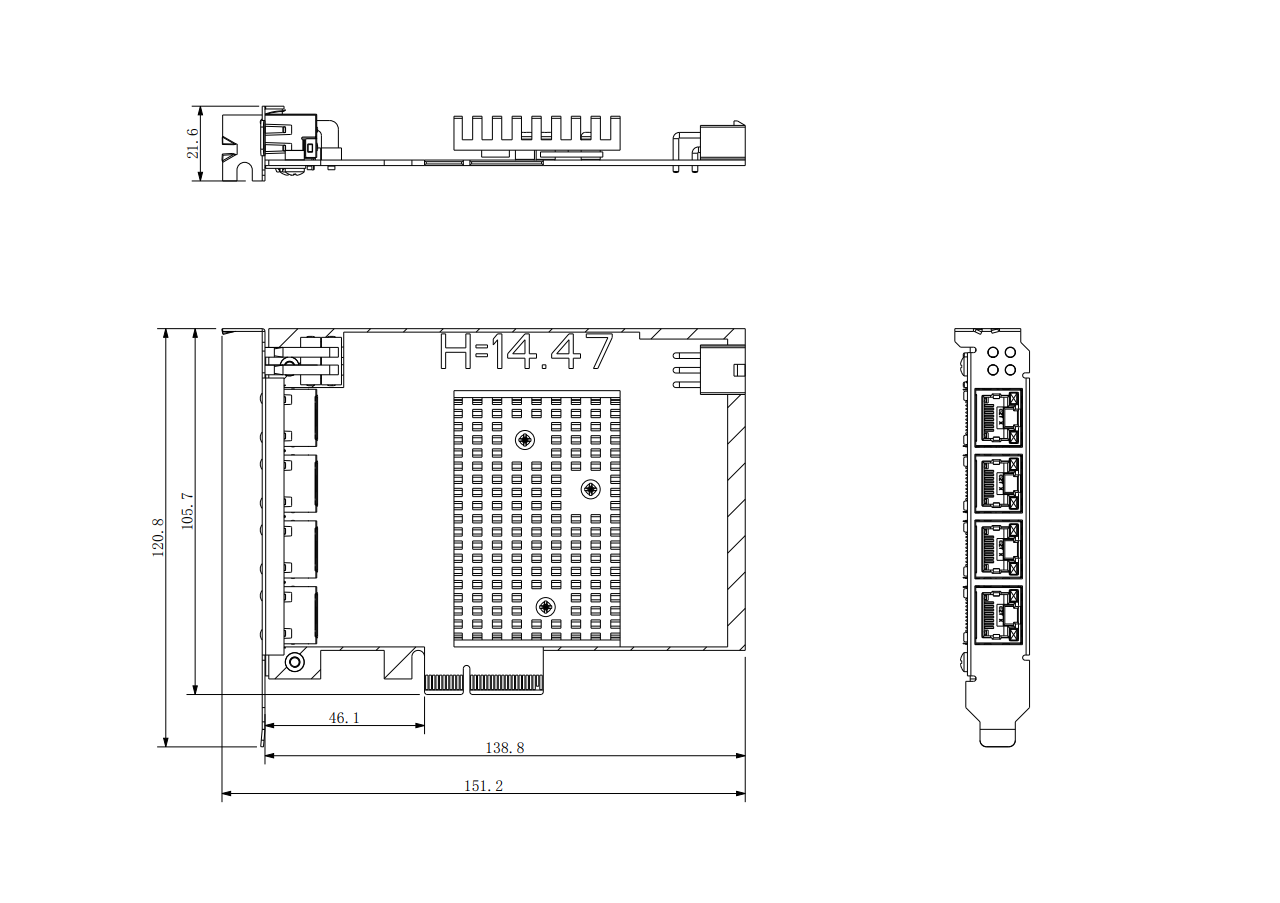 GE-5G40E dimension drawing
