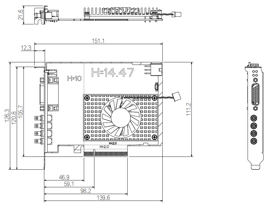 GX-7HD40E dimension drawing