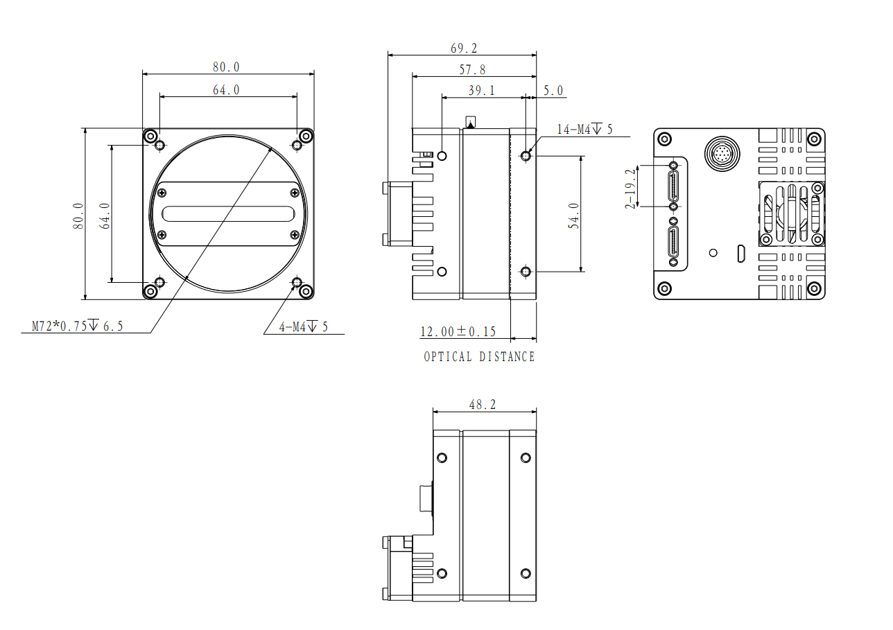 L5087CKA70E dimension drawing