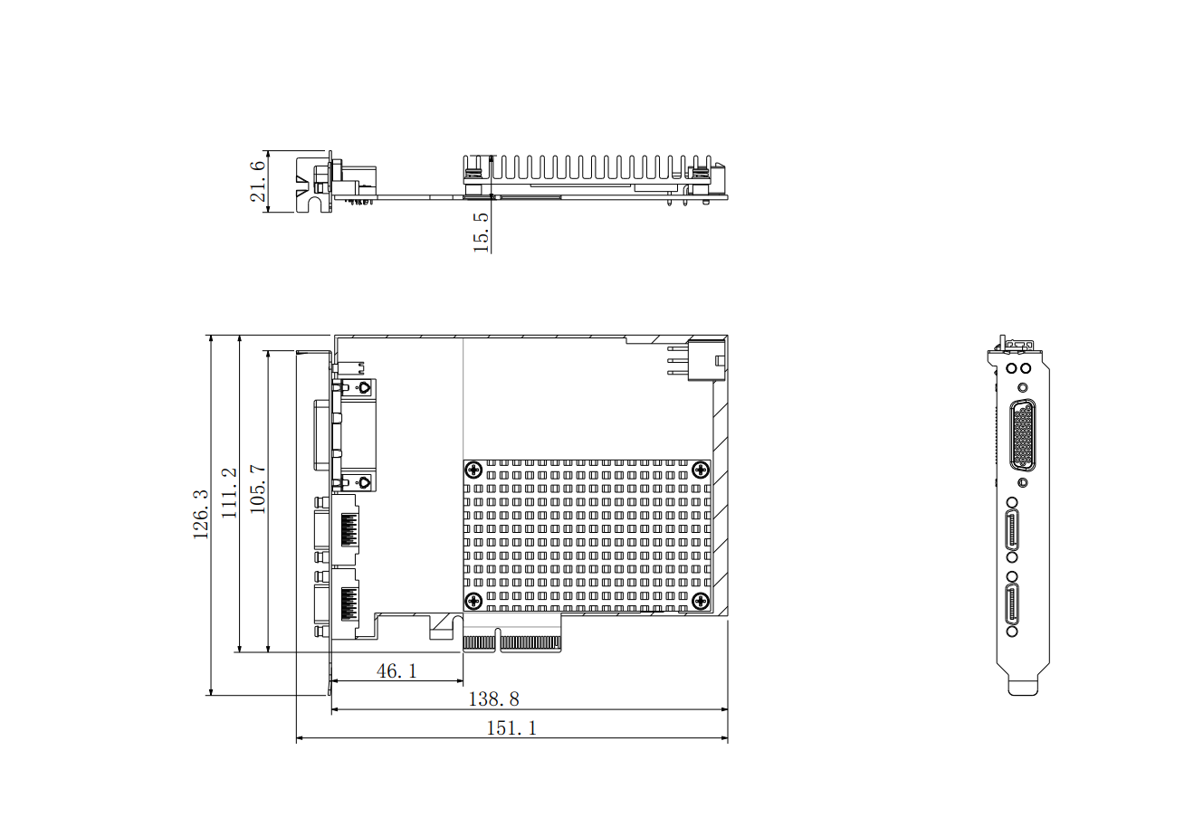 GCL-5F21E dimension drawing